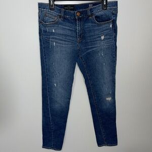 J. CREW MIDRISE TOOTHPICK Distressed Jeans‎ Size 31 Regular